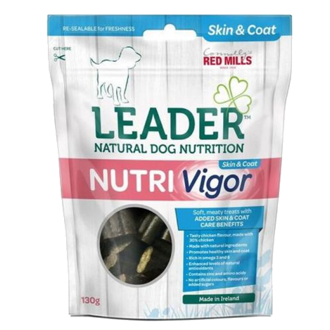 leader nutri vigor rasty meaty treats dog food made from natural ingredients with no artificial colours flavours or added sugars